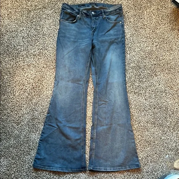 Women's High Rise Flared Jeans - Picture 1 of 1